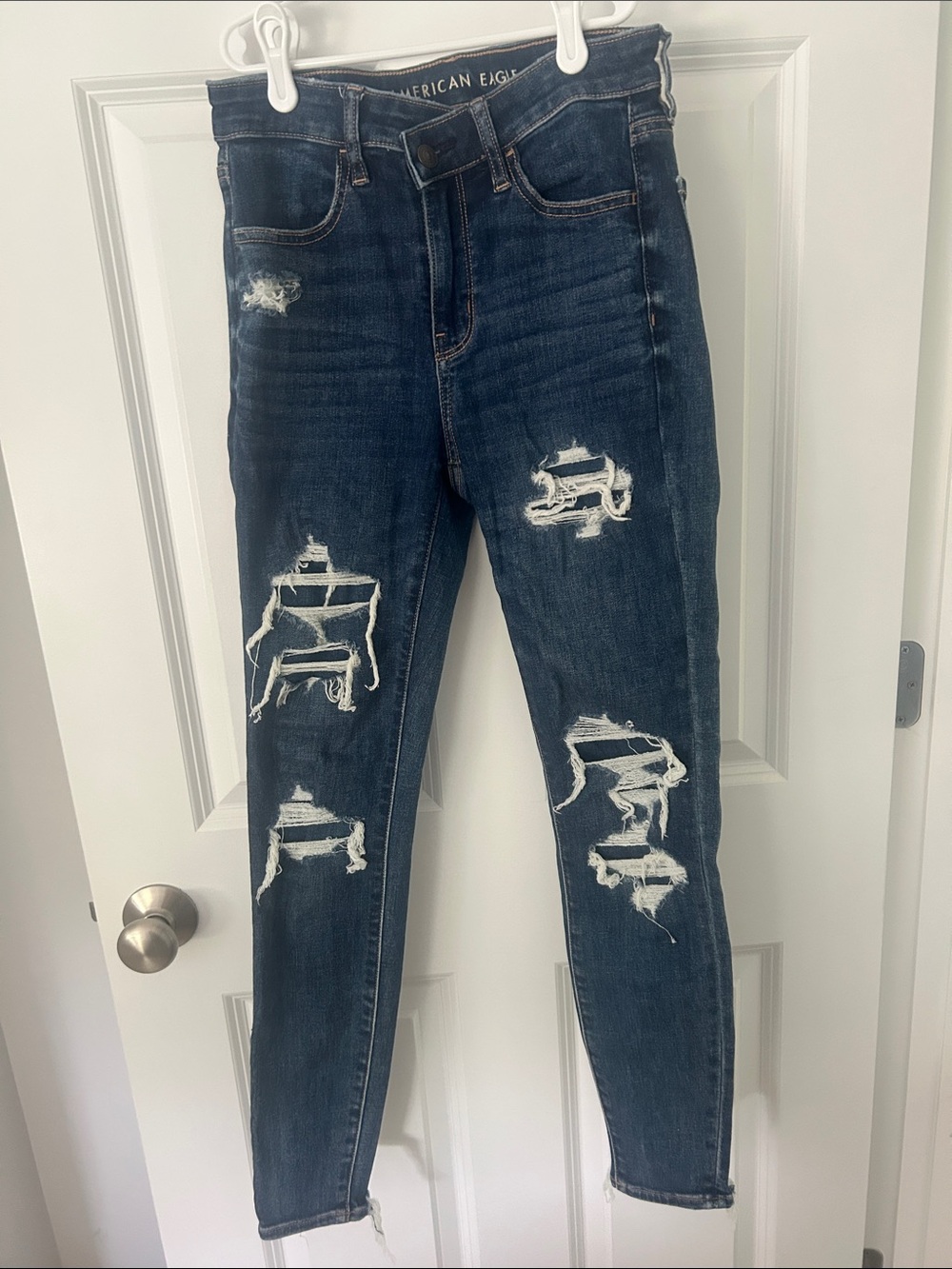 American Eagle Outfitters Dark Blue Skinny Jeans